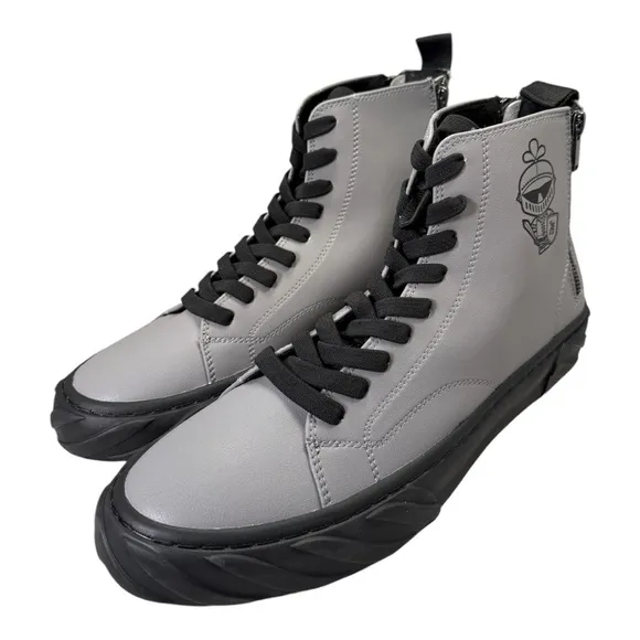 KARL LAGERFELD PARISLogo Leather High Top Sneakers Size 11 NWT with out box