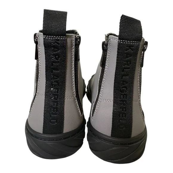 KARL LAGERFELD PARISLogo Leather High Top Sneakers Size 11 NWT with out box