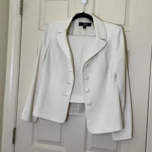 Kasper Women’s Skirt Suit Set Off-White Size 6P