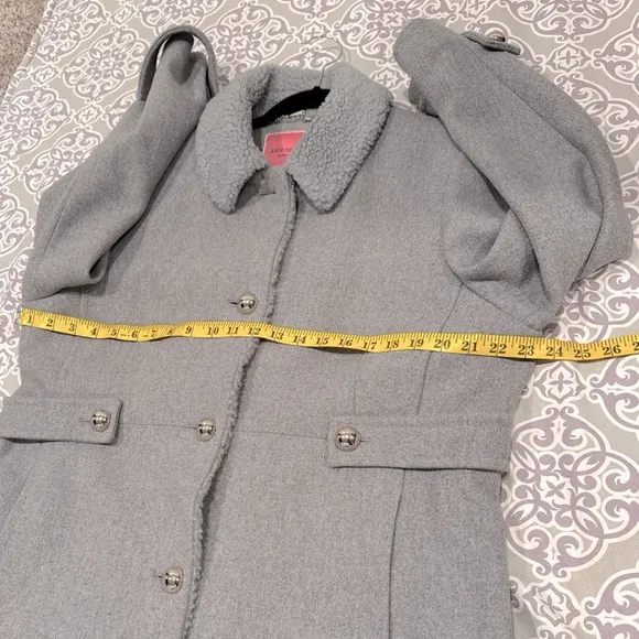 KATE SPADE Women’s Wool Long Coat Size XL Gray Jacket