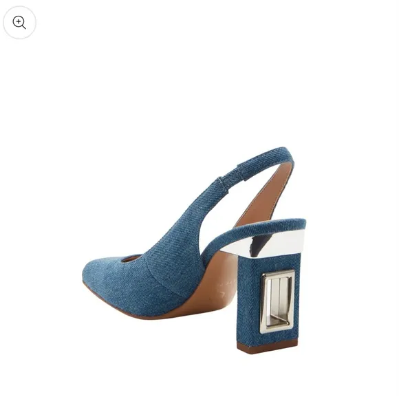 Katy Perry The Hollow Heel Sling Back Denim Heels 11M/41