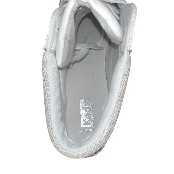 Keds Deni TRX Mid Leather Sneakers White/Silver WH66012 Women's 11