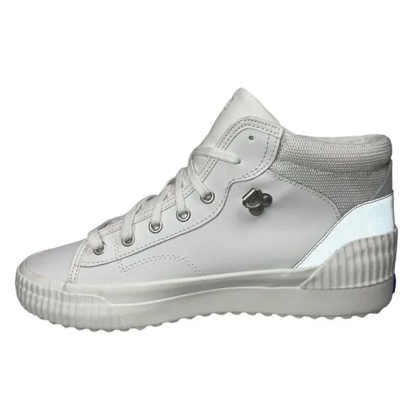 Keds Deni TRX Mid Leather Sneakers White/Silver WH66012 Women's 11