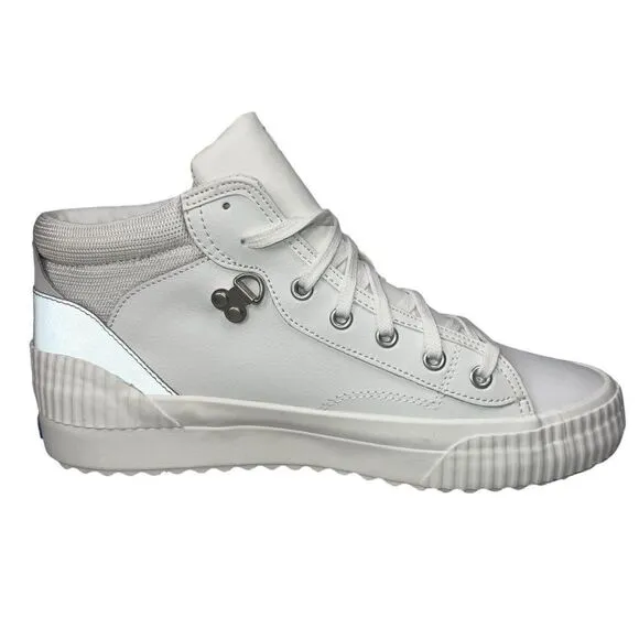Keds Deni TRX Mid Leather Sneakers White/Silver WH66012 Women's 11