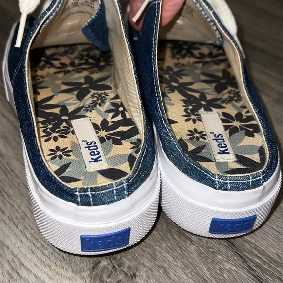Keds Vintage Y2K Denim Platform Chunky Lug Sole Lace Up Slip On Sneakers