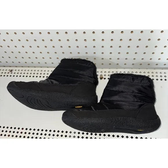KEEN Howser Fold Down Womens Nylon Fleece Lined Pull On Booties Size 7.5 Black