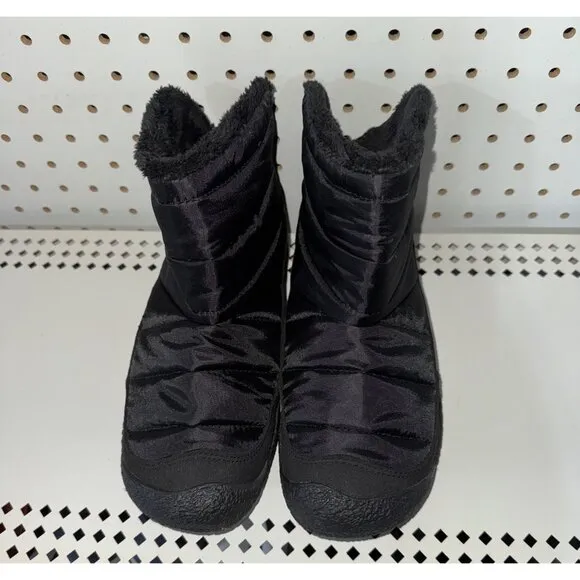 KEEN Howser Fold Down Womens Nylon Fleece Lined Pull On Booties Size 7.5 Black