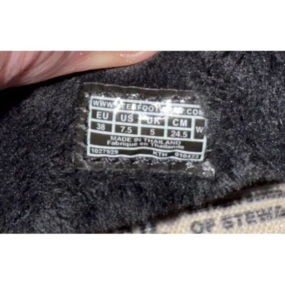 KEEN Howser Fold Down Womens Nylon Fleece Lined Pull On Booties Size 7.5 Black