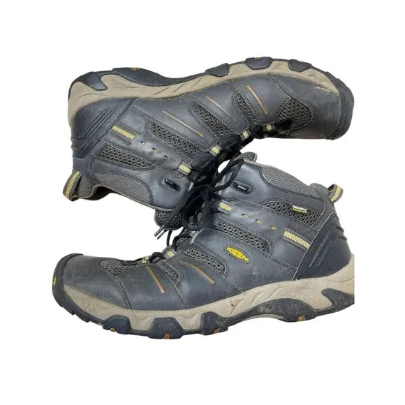 Keen Mens Koven Mid Waterproof Keen Dry Hiking Boots Brown Lace Up 1011198 Sz 15