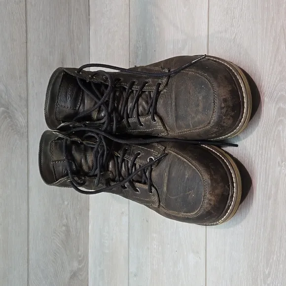 KEEN Mens San Jose 6” Aluminum Toe Work Utility Boots shoes sz 10D