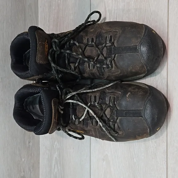 Keen Men's Utility High Top Leather Steel Toe Sneakers Boots Shoes Sz 10.5EE