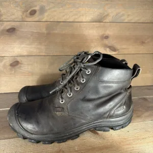 keen ontario mens size 13 shoes brown leather hiking walking boots