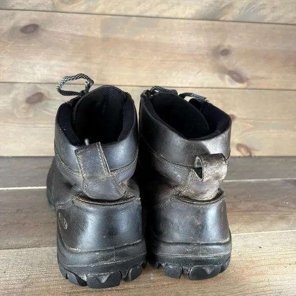 keen ontario mens size 13 shoes brown leather hiking walking boots
