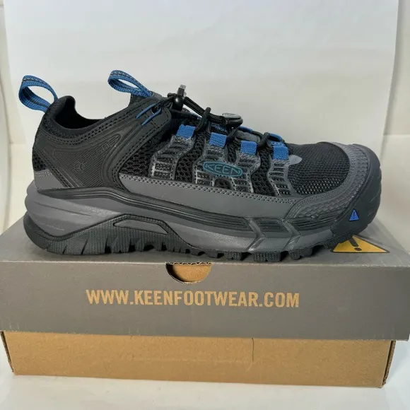 KEEN Utility Birmingham Grey Low Composite Toe Work Shoes Men Size 8 Extra WIDE