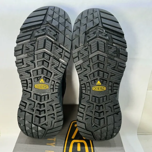 KEEN Utility Birmingham Grey Low Composite Toe Work Shoes Men Size 8 Extra WIDE