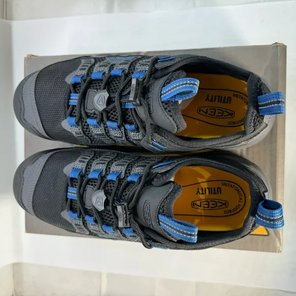 KEEN Utility Birmingham Grey Low Composite Toe Work Shoes Men Size 8 Extra WIDE