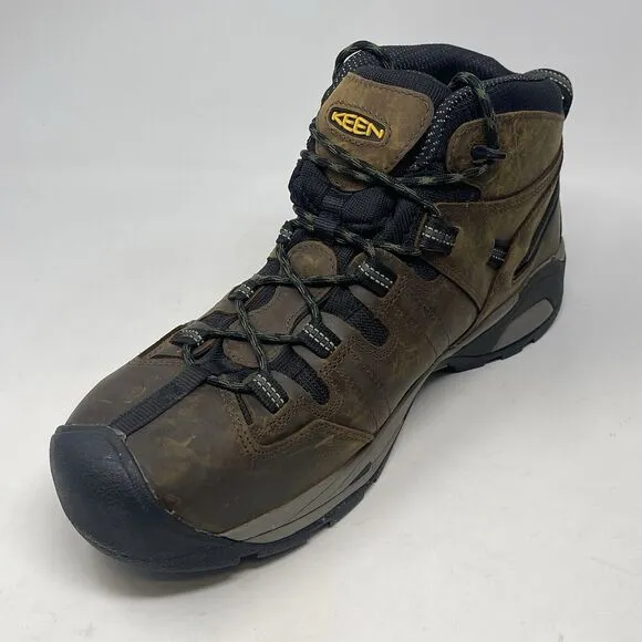 KEEN Utility Detroit XT Waterproof Steel Toe Work Boots Mens 13 EE Brown 1020085