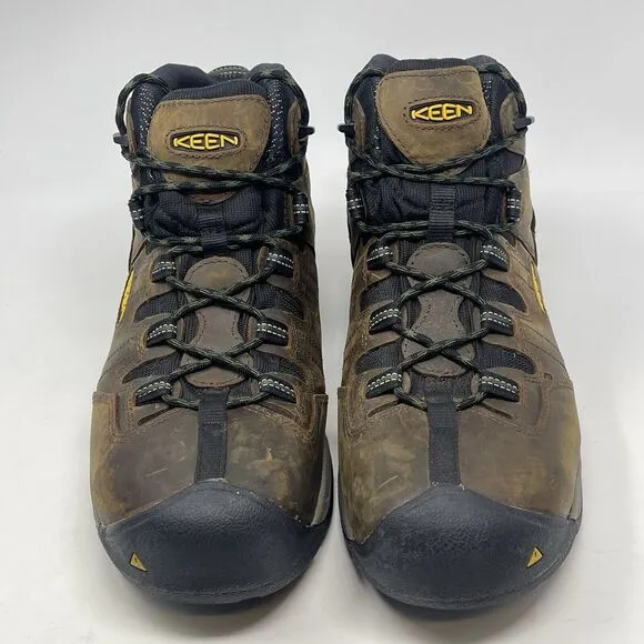 KEEN Utility Detroit XT Waterproof Steel Toe Work Boots Mens 13 EE Brown 1020085