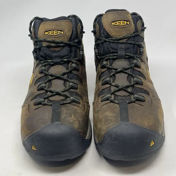 KEEN Utility Detroit XT Waterproof Steel Toe Work Boots Mens 13 EE Brown 1020085
