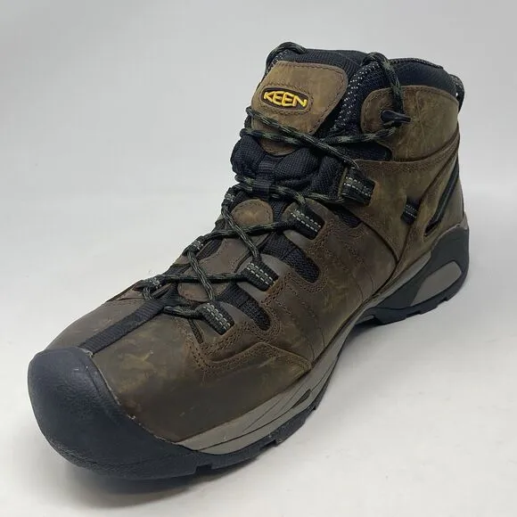 KEEN Utility Detroit XT Waterproof Steel Toe Work Boots Mens 13 EE Brown 1020085
