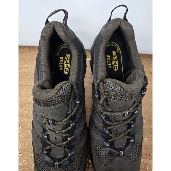 Keen Utility Lansing Low Shoes‎ Mens 14D Brown Work Hiking Steel Safety Toe