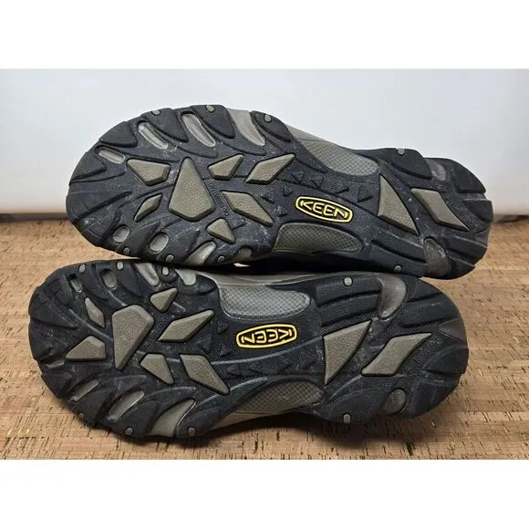 Keen Utility Lansing Low Shoes‎ Mens 14D Brown Work Hiking Steel Safety Toe