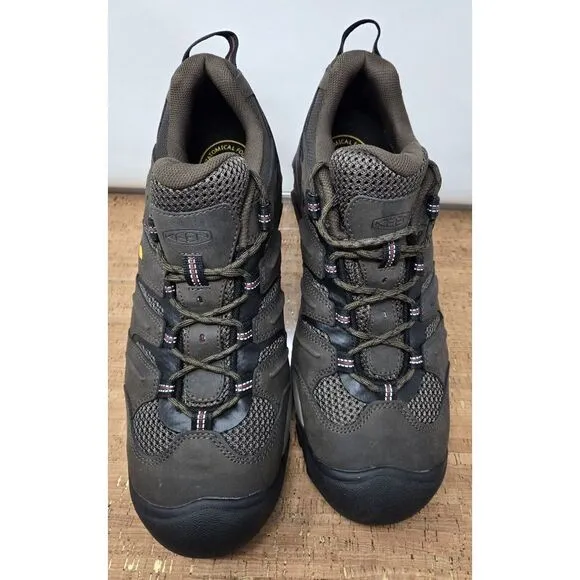 Keen Utility Lansing Low Shoes‎ Mens 14D Brown Work Hiking Steel Safety Toe