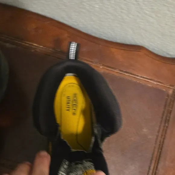 KEEN Utility Men's Black and Yellow Work Boots With Safety Steel Toe