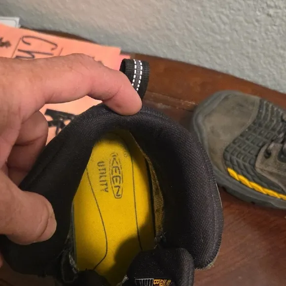 KEEN Utility Men's Black and Yellow Work Boots With Safety Steel Toe