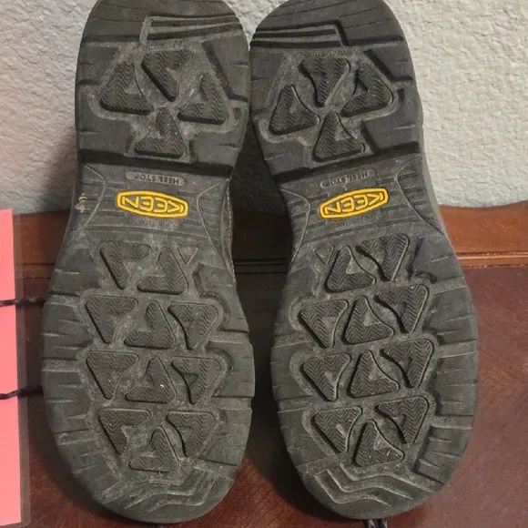 KEEN Utility Men's Black and Yellow Work Boots With Safety Steel Toe