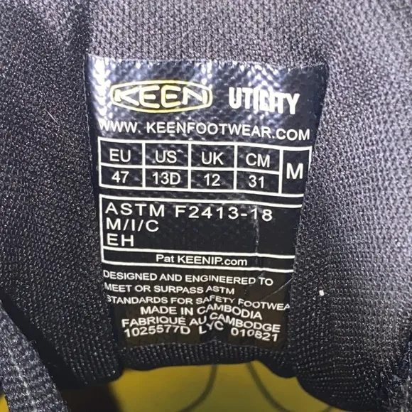 Keen Utility Men’s Kansas City KBF Shoes - Size: 13