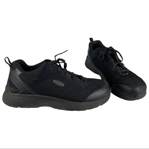 Keen Utility Mens Sparta Industrial Aluminum Toe EH Work Shoes Sz 13D Black