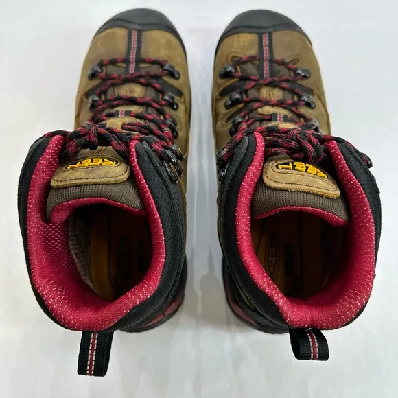 KEEN Utility Pittsburgh 6” WP Leather Steel Toe Bison Brown Boots Men’s Size 8