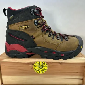 KEEN Utility Pittsburgh 6” WP Leather Steel Toe Bison Brown Boots Men’s Size 8