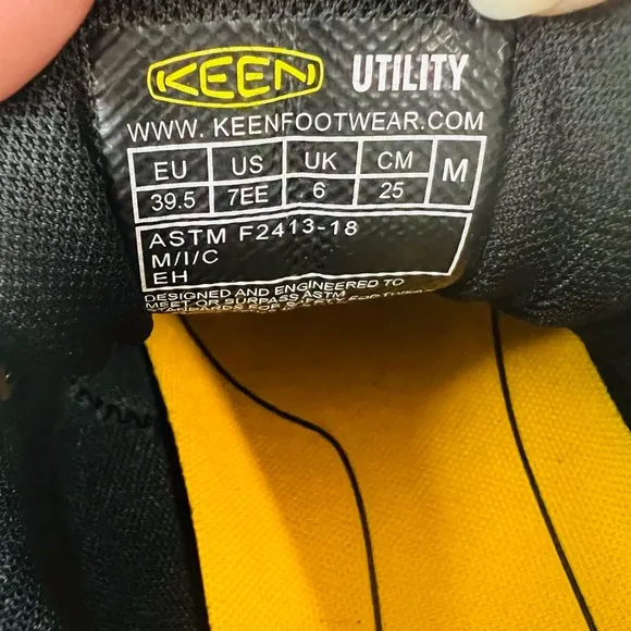 Keen Utility Sparta 2 Low Height Alloy Toe Industrial Work Shoes Gray Size 7EE
