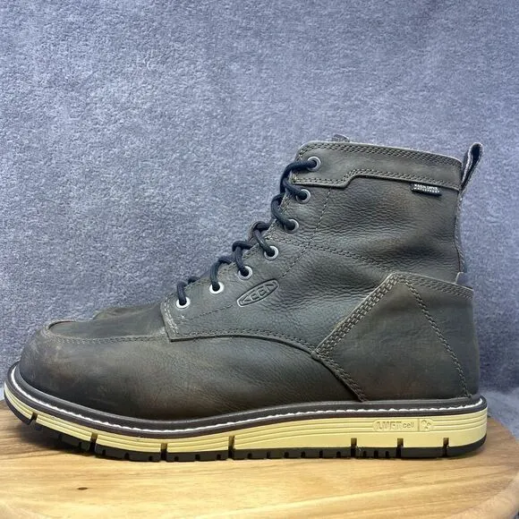 KEEN Utility Men's San Jose 6&quot; Soft Toe Waterproof Wedge Work Boots Size 12 EE