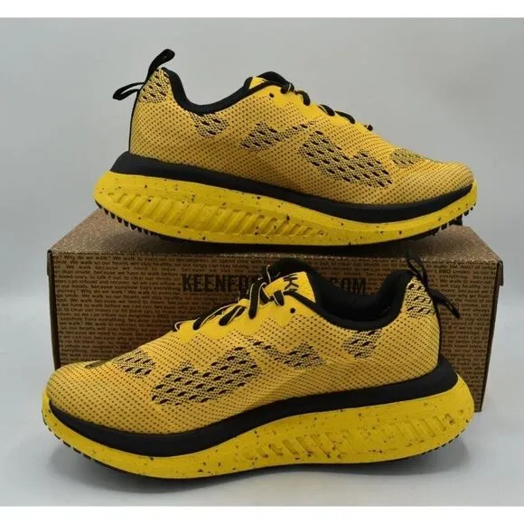 Keen Womens Size 7 WK400 Yellow Black Walking Shoes Sneakers