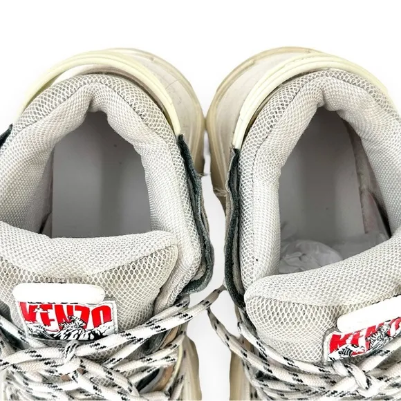Kenzo Paris &quot;Inka&quot; Cream Chunky Sneakers sz 38