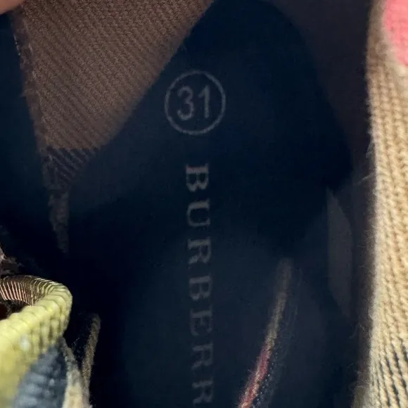 Kids Burberry high top sneakers size EU 31 us 13