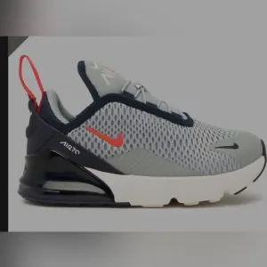 Kids Nike Air Max 270 Navy, Gray and orange Shoes