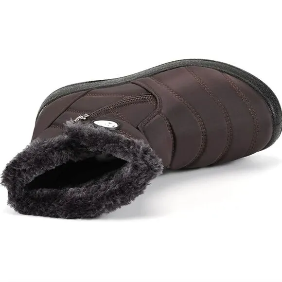Kid's Winter Boots Ankle Boots with Warm Fur Anti-Slip