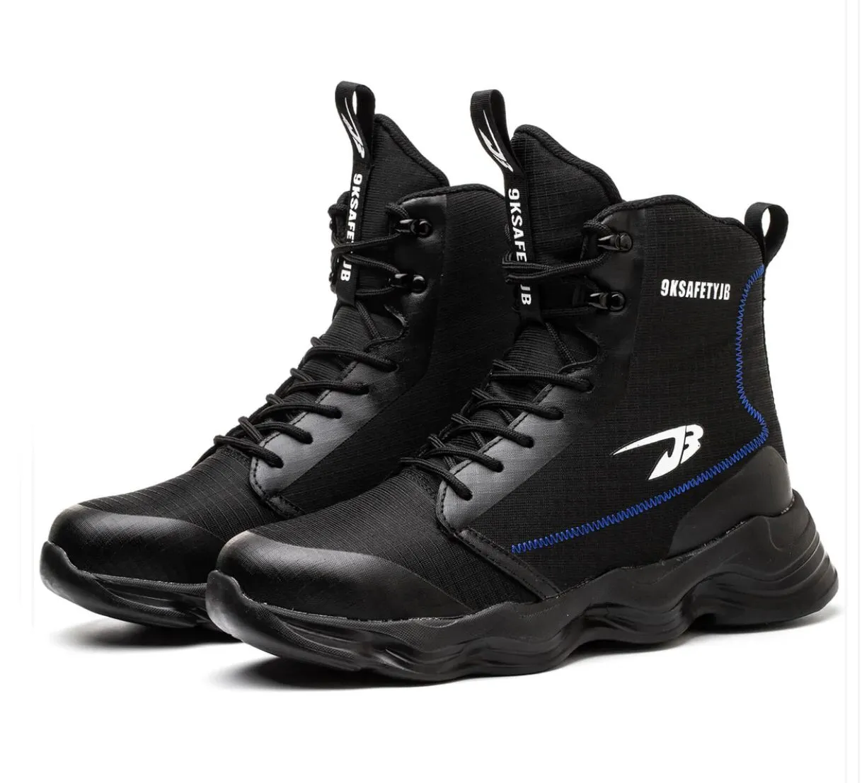 Kiyard- Steel Toe Safety Shoes Black style-01