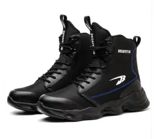 Kiyard- Steel Toe Safety Shoes Black style-01