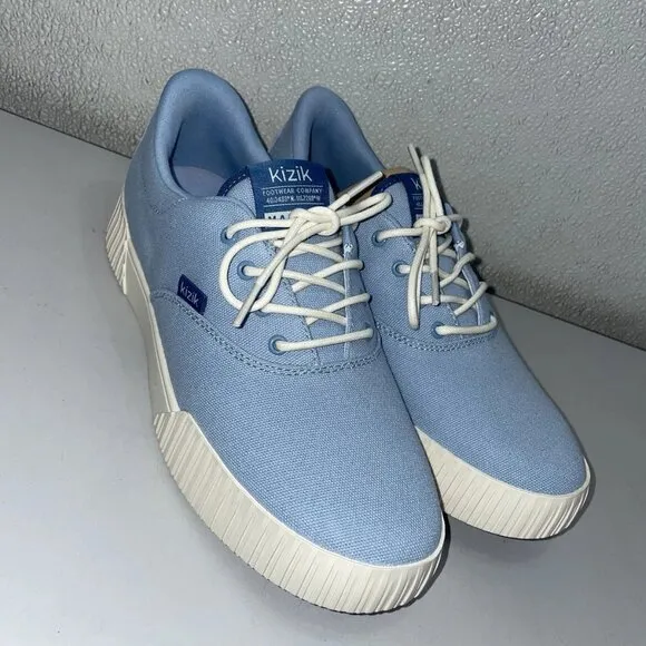 Kizik Women’s Madison Sneakers Soft Chambray Size 8 Hands-Free Slip-On