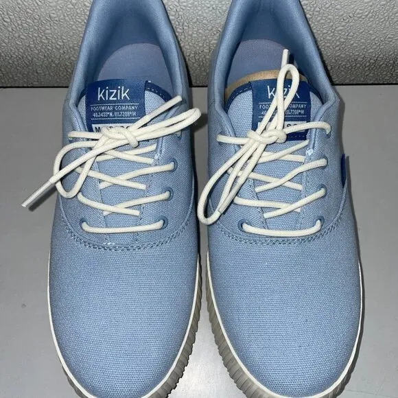 Kizik Women’s Madison Sneakers Soft Chambray Size 8 Hands-Free Slip-On