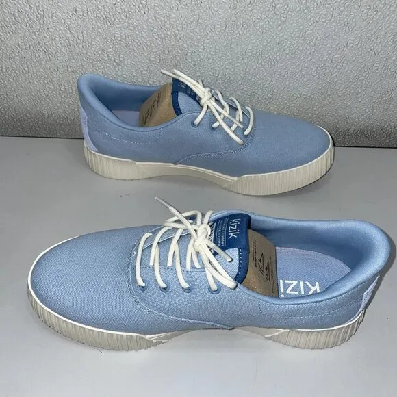 Kizik Women’s Madison Sneakers Soft Chambray Size 8 Hands-Free Slip-On