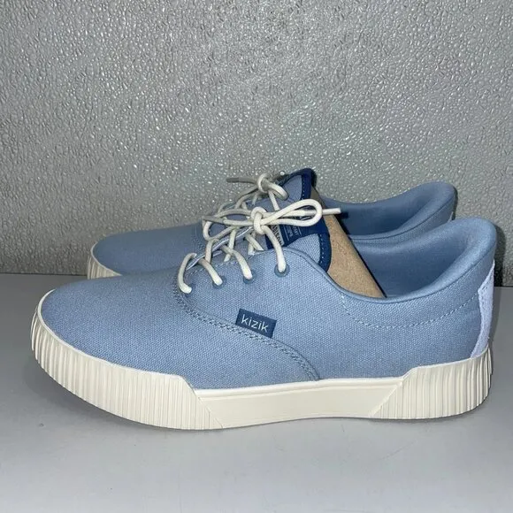 Kizik Women’s Madison Sneakers Soft Chambray Size 8 Hands-Free Slip-On