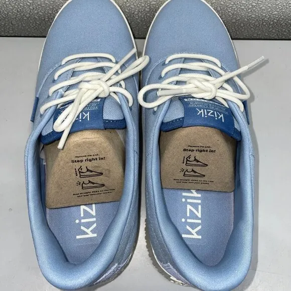 Kizik Women’s Madison Sneakers Soft Chambray Size 8 Hands-Free Slip-On
