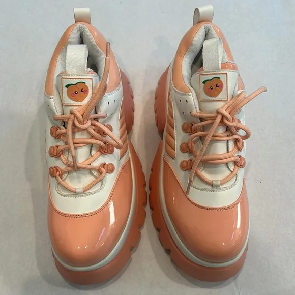 KOI FOOTWEAR PEACH ICED TEA PLATFORM SNEAKERS size USA 11 women’s