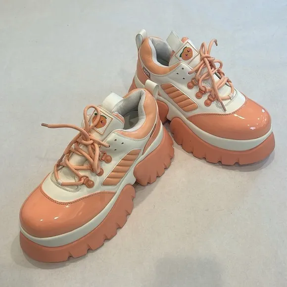KOI FOOTWEAR PEACH ICED TEA PLATFORM SNEAKERS size USA 11 women’s